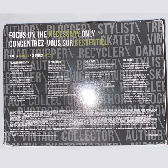 Seb Man: The New Grooming Line for the Un\definable Man Hair Styling Set of 4 - Picture 2 of 2